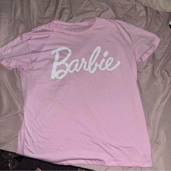 Barbie Pink Top with White Script - Picture 1 of 3